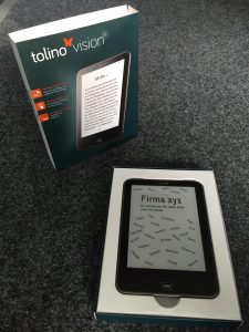eBook "tolino vision" als Abschiedsgeschenk für einen Kollegen